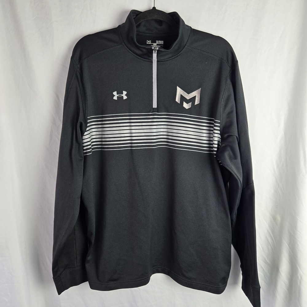 UNDER ARMOUR 1/4 Zip Loose Pullover Mens XL Athleisure Golf Embroidered‎ M